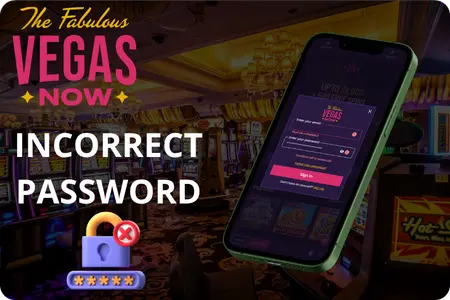 VegasNow passwords are case-sensitive