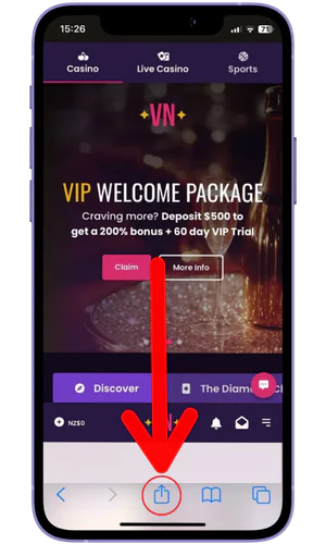 Share button VegasNow